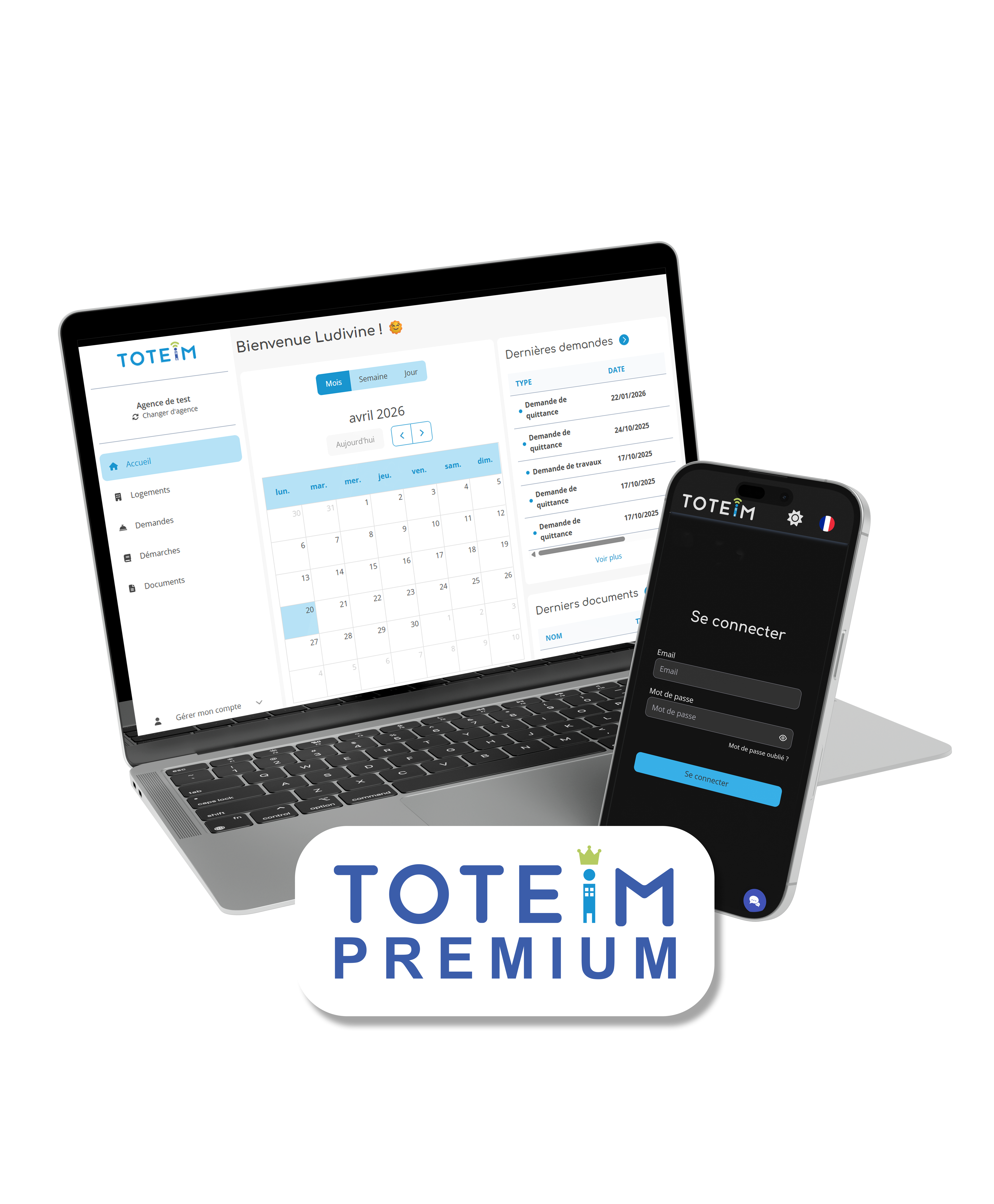 Signature de la convention de service TOTEiM Premium pour la conciergerie locative ImmoPad