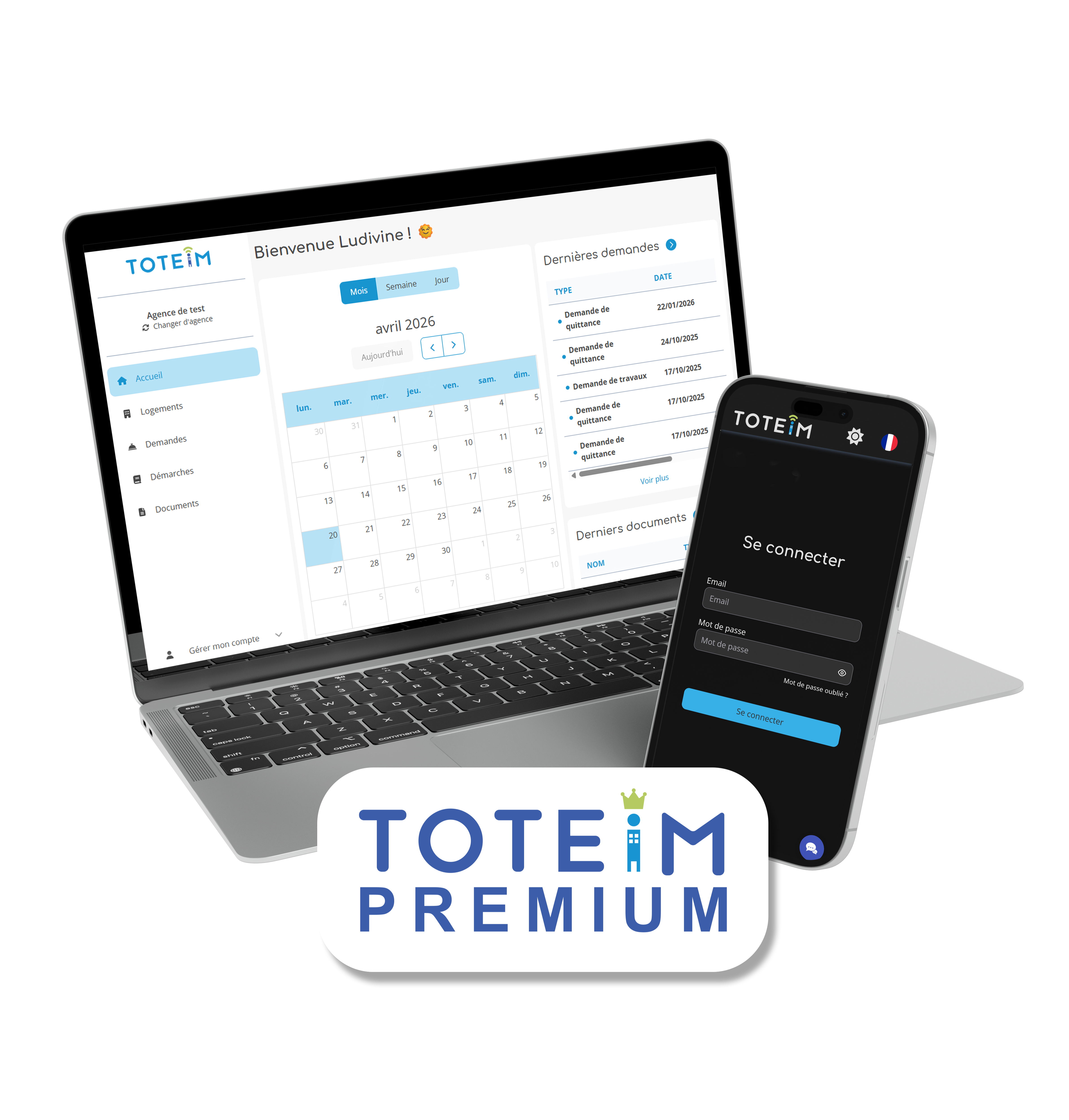 Signature de la convention de service TOTEiM Premium pour la conciergerie locative ImmoPad