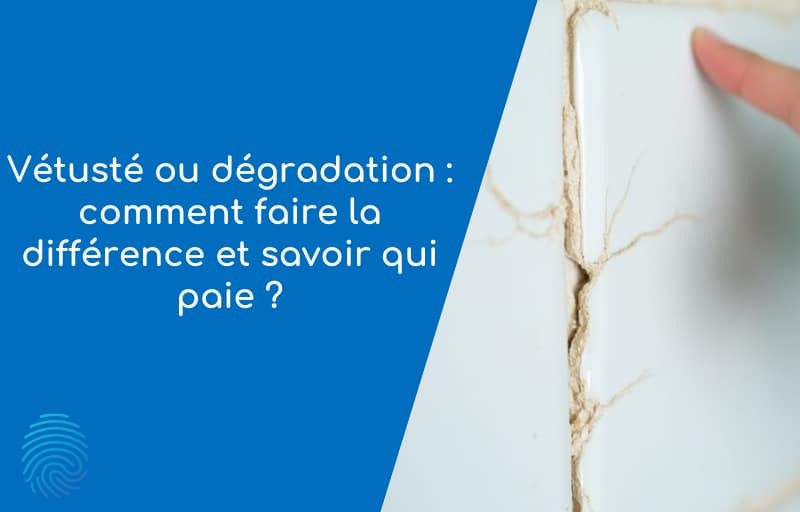 Vétusté ou dégradation : fissure sur une faïence murale signalée lors d’un état des lieux